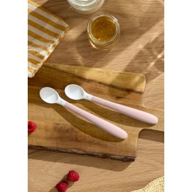 BabyBjörn Feeding Spoon, 2-Pack, Powder Pink