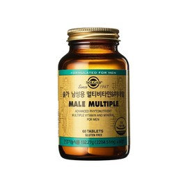 Solgar Men's Multivitamin & Mineral 2160mg x 60 Capsules 1 ESC / 솔가 남성용 멀티비타민 앤 미네랄 2160mg x 60캡슐 1개 ESC