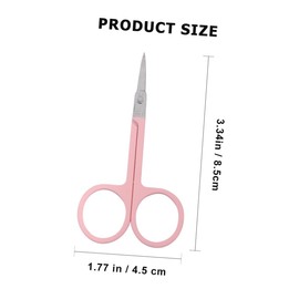 SAFIGLE 2pcs Eyebrow Scissors Set Portable Eyelash Pruner Tool for Women Precision Trimmer for Home and Salon Use