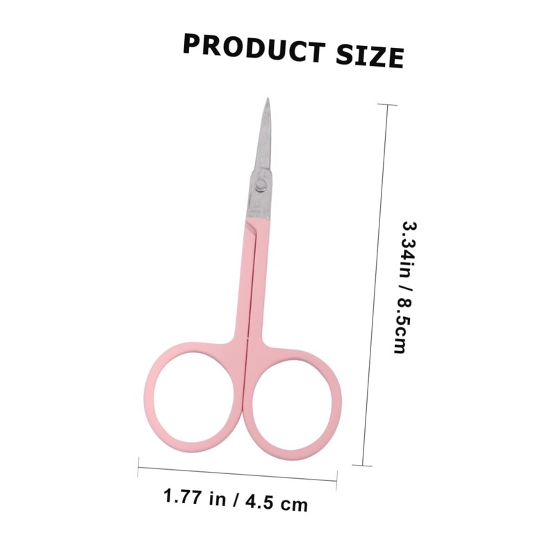 SAFIGLE 2pcs Eyebrow Scissors Set Portable Eyelash Pruner Tool for