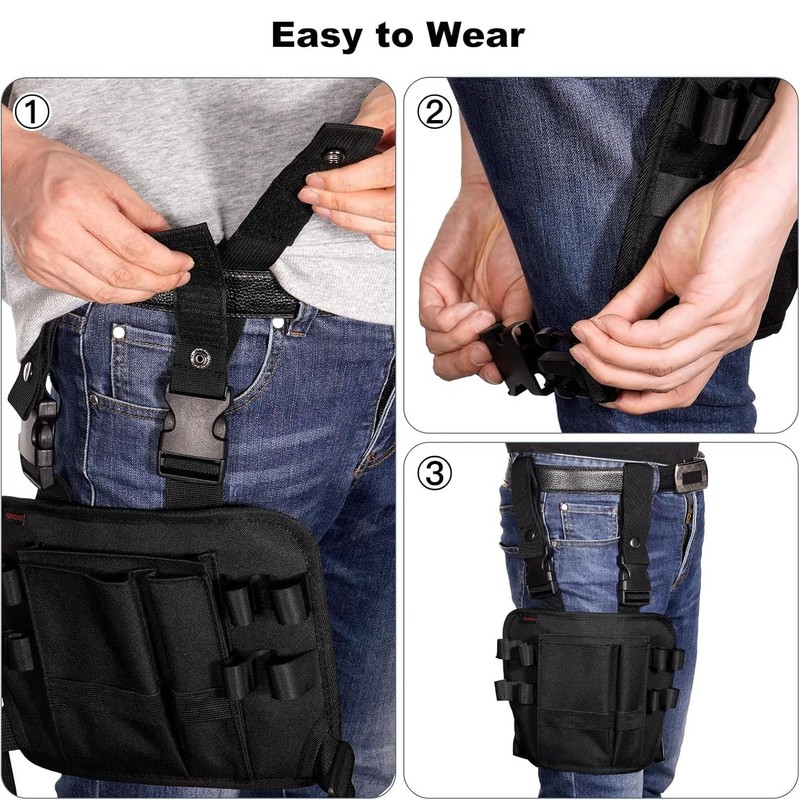 Mtxorvix Holster Z 2.0 Leg-Mounted Electrician Tool Pouch - Heavy-Duty