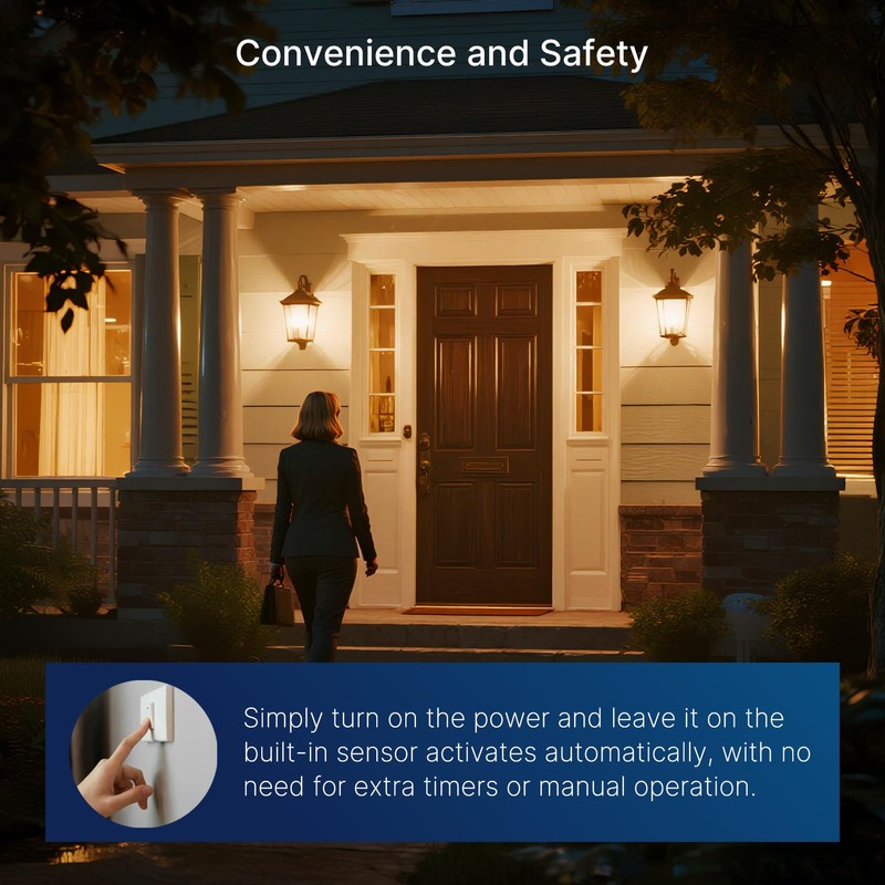 FLSNT Dusk to Dawn Outdoor Sensor LED Edison Bulbs, 4W