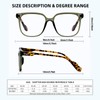 Oversized Reading Glasses 2.25 for Women, Large Frame Blue Light