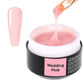 SINCERO SALON Builder Gel Solid - Wedding Pink - 4in1 Builder Gel For Nails for Strengthening, Protecting and Nail Extensions - Long Lasting Nail Gel Builder UV LED - Solid Builder Gel For Nails -15ml