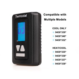 axaiony RV Thermostat Heat/Cool Wall-Mount Micro Air Thermostat RV Digital Thermostat 94303382 12v