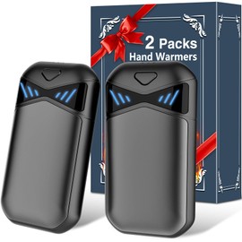 Scaldamani Ricaricabile, 2 Pezzi Scaldamani Elettrico USB con 3 Livelli di Calore, Scalda Mani Elettrici Portatile, Scaldino Mani Riutilizzabile Magnetico 5500mAH per Raynauds Sport all'Aria Aperta