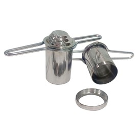 G & D Stainless Steel Kitchen Dough Press Murukku Maker with Chakli Sev Sancha Janthikulu Maker Idiyappam Gathiya Namkeen Maker 6 Different Jalies, Silver, DC00021