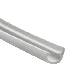 RecPro 50Ft  1" White Flexible RV Screw Cover Trim Molding with Leg Marine Wall