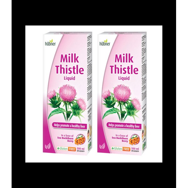 Hübner [2 FOR DEAL] Milk Thistle Liquid 870 mg 500 ml W/ Sea Buckthorn
