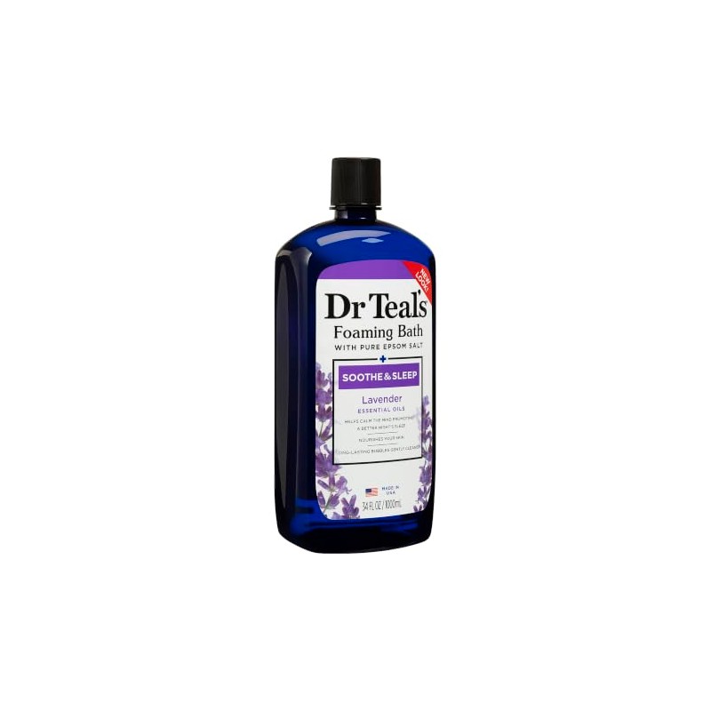 Dr Teal’s Foaming Bath with Pure Epsom Salt, Soothe &