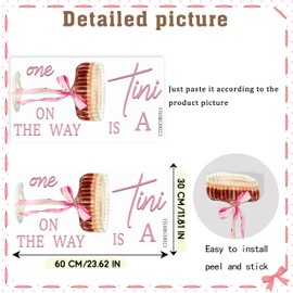 A Tini One is on the Way Wall Decal - Baby Brewing Shower Decorations - Coffee Themed Baby Shower