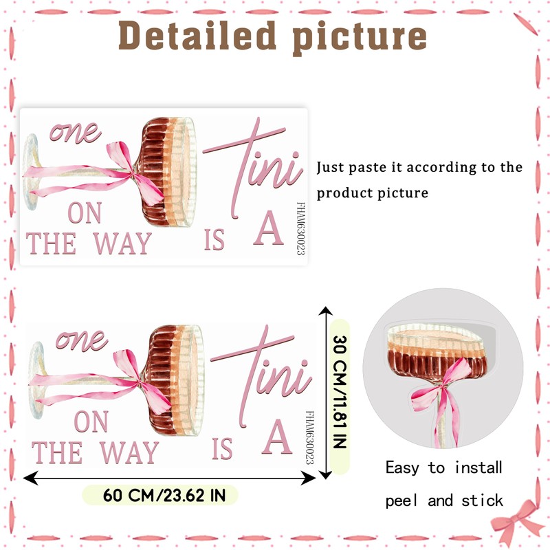 A Tini One is on the Way Wall Decal -