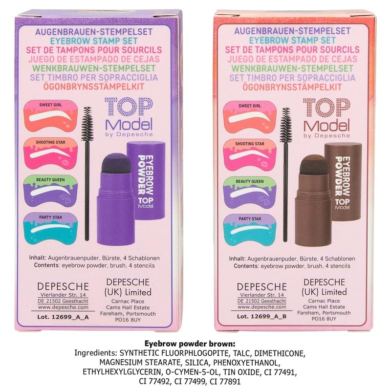 Depesche TopModel Beauty and Me Eyebrow Set
