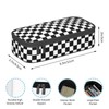GVGOAGL Black White Checkered Pencil Case Organizer Big Capacity Pencil