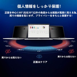 AYAKI 14 Inch Laptop Privacy Film, Anti-Peeping Filter, Blue Light Cut Anti-Glare, Screen Protector Film