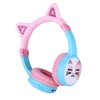 JBUNION Kids Headphones Wireless Children Cat Ear Bluetooth Earphones for