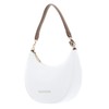 Valentino Alexia Women's Hobo Shoulder Bag Black Faux Leather, Bianco/Cuoio