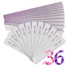Lima de uñas (paquete de 36), profesional, reutilizable, grano 100/180,