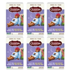 Celestial Seasonings Sleepytime Wellness Sinus Soother Tea, Caffeine Free, 20 Tea Bags Box, 6-Pack