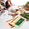 Jwinkumy Shut The Box Game Wooden,9 Numbers 2 Player Dice