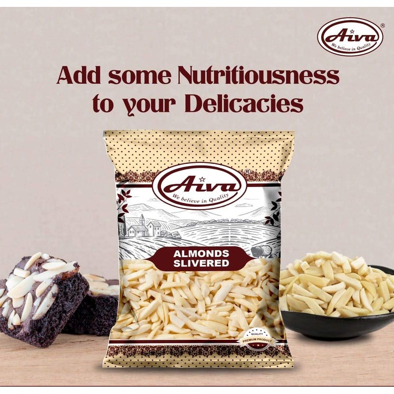 AIVA - Blanched Slivered Almonds 5lb Bulk Bag