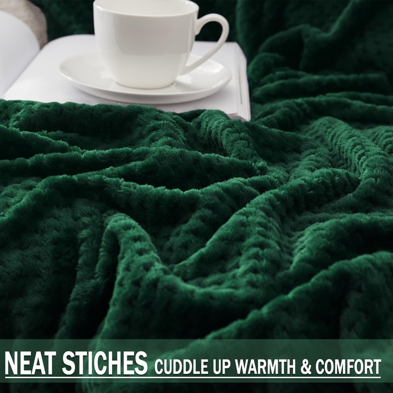 Exclusivo Mezcla Extra Large Flannel Fleece Throw Blanket, 127x178 CM