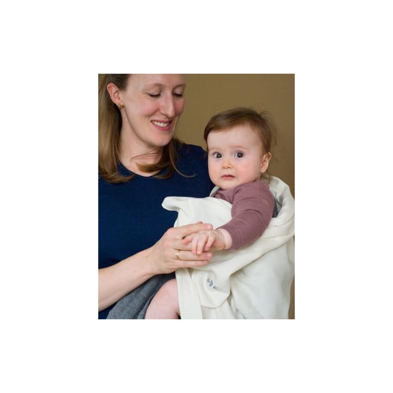 Lilano, Lightweight Merino / Silk Baby Blanket, 70% Wool (KBA),