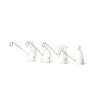 Kikkerland Teabag Holder, Plastic, White 10.2 x 12.2 x 3
