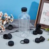 OLYCRAFT Pack of 50 Plastic Bottle Caps, Black Screw Caps,