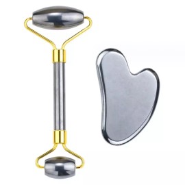 Heart Roller 목 바디 테라헤르츠 괄사 안마기 마사지기얼굴롤러 맛사 페이스 지볼 얼굴 [하트롤러] Neck Body Terahertz Gua Sha Massager Facial Roller Massage Face Jibol Face [Heart Roller]
