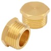 Uenede 2PCS Brass Garden Hose End Plug Cap 3/4" GHT