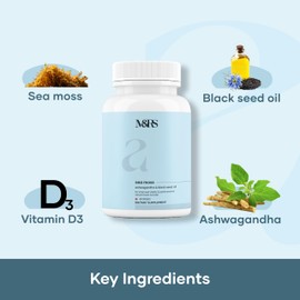 M&RS | Surge Natural Sea Moss Caps (60N) : Powered with Surgemax, Black Seed, & Vitamin D3 | Packed with 84 Minerals | Good Health Company - Pack of 3