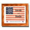 Civil War...Framed Abraham Lincoln 33 Star Campaign Flag