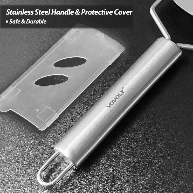Vovoly 4-Pcs Pro Set Zester Grater Set, Cheese Grater with