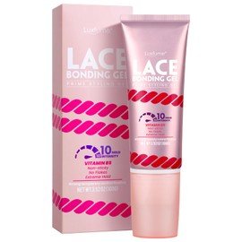 Lace Bonding Gel 100g,Extreme Hold Lace Gelly,New Brush Head Design,Invisible & Skin-Friendly Formula,Wig Glue Lace Glue,Temporary Daily Hold for Lace Front Wigs and Hair,Waterproof & Sweatproof