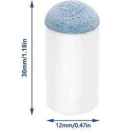 Miecux 40Pc Slip On Pool Cue Tips, Billiard Stick Tips for Snooker and Pool Cues, Pool Stick Tips for Enhance Friction, Billiard Cue Tips Replacement for Control The Shot