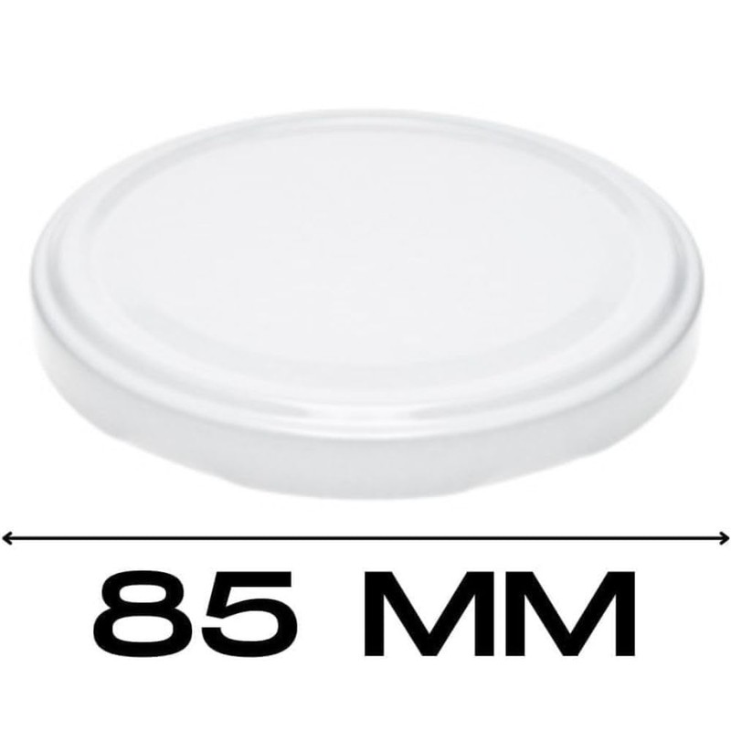 mikken 30 White Lids TO 82/8.5 cm for Preserving Jars