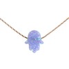 Opal Necklace Blue Opal Hamsa Gold Chain