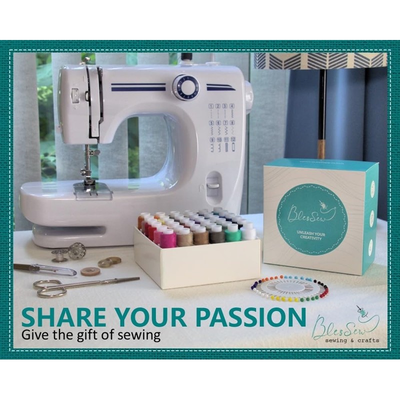 BlesSew Sewing Threads for Sewing Machine and Hand Stitching in