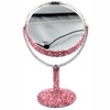 Bestbling Bling Bling 6-Inch Double-Sided Tabletop Makeup Mirror, Oval Metal