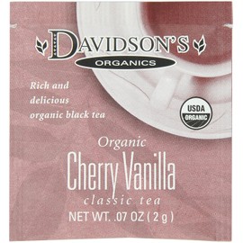 Davidson's Organics, Cherry Vanilla, 100-count Individually Wrapped Tea Bags