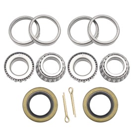 CartClan EZGO TXT Front Axle Wheel Hub Bearings & Seal Kit for 1976-up Gas and Electric Golf Cart OEM# 50892-G1 25146-G1 (2 Set)