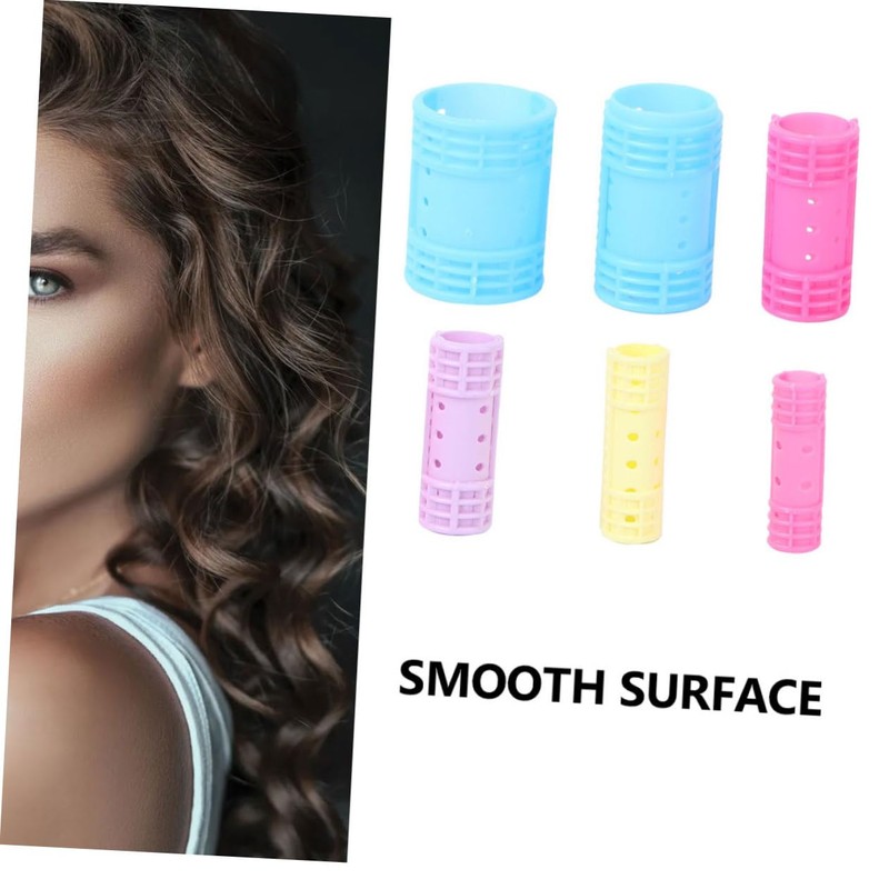 Beavorty Diy Curling Styling Tool Hair Rollers Set Plastic Material