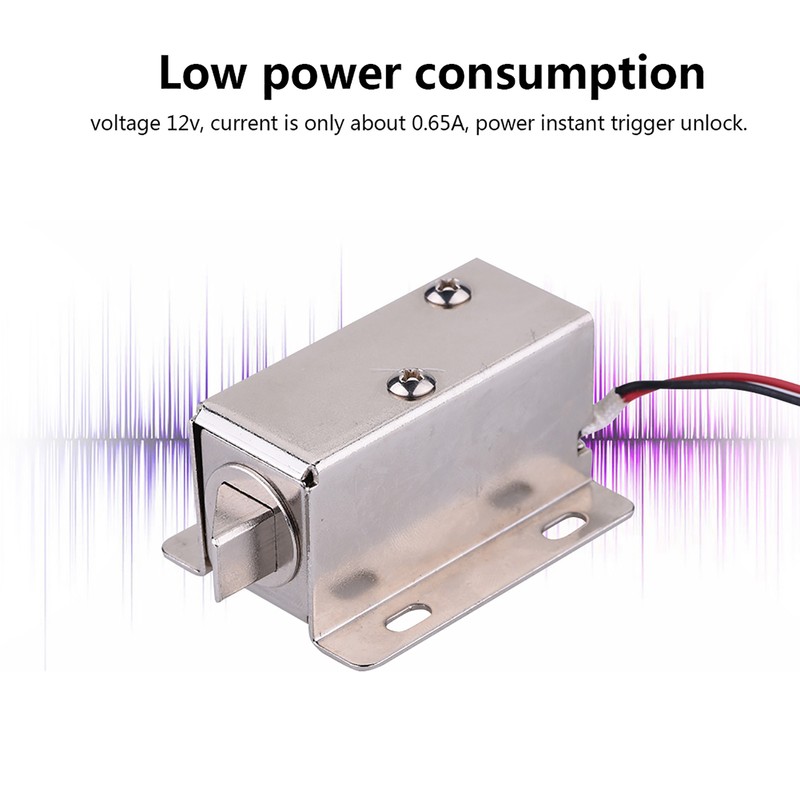 Solenoid Electromagnetic Electric Lock Access Control for Door Cabinet Drawer
