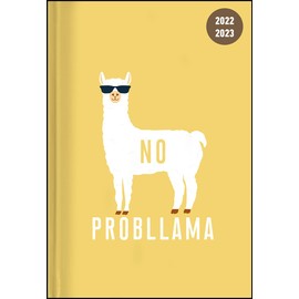 Collegetimer Llama 2022/2023 - Schüler-Kalender A5 (15x21 cm) - Lama - Day By Day - 352 Seiten - Terminplaner - Notizbuch - Alpha Edition (Collegetimer A5 Daily)