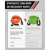 7/16'' x 30ft Tow Rope, UHMWPE Heavy Duty Offroad Snatch