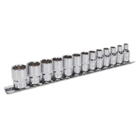 Sealey Ak69813 Socket Set 13Pc 1/4Sq Drive Total Drive