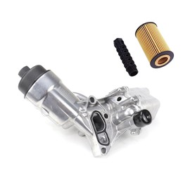 Engine Oil Cooler Filter Housing Assembly Compatible with Buick Encore/Chevy Cruze Sonic Trax 1.4L 2011-2021 Replace 55566784
