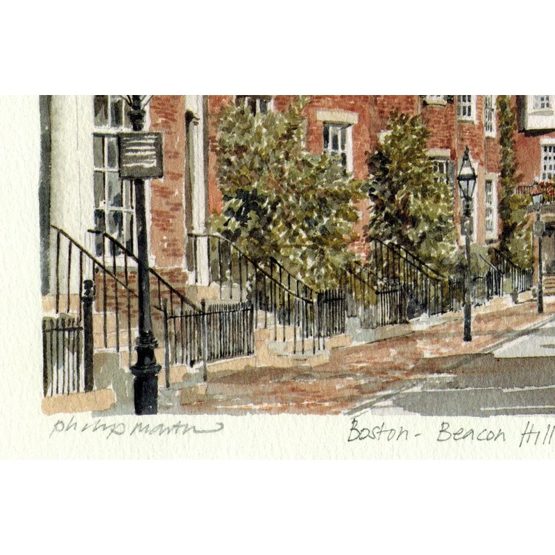 GDF Galleries Beacon Hill in Boston Limited Edition Print by