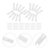 Operitacx 20 Pack Adjustable Plastic Curtain Hooks for Pinch Pleated